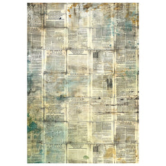 Papier de riz technique mixte A4, paquet de 4, Capsule temporelle-5
