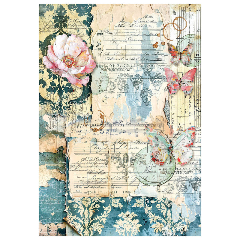 Papier de riz technique mixte A4, paquet de 4, Quintessential-4