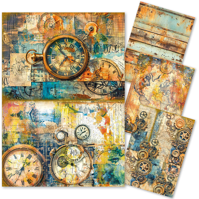 Techniques Mixtes Papier de Riz A4 Lot de 4 Loisirs d'Antan-1
