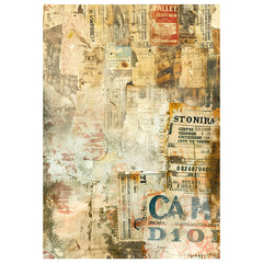 Papier de riz technique mixte A4, paquet de 4, collection Journey Ahead-2