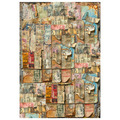 Papier de riz technique mixte A4, paquet de 4, collection Journey Ahead-3