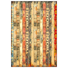 Papier de riz technique mixte A4, paquet de 4, collection Journey Ahead-4