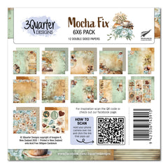 3Quarter Designs Mocha Fix 6x6 Paper Pack-1