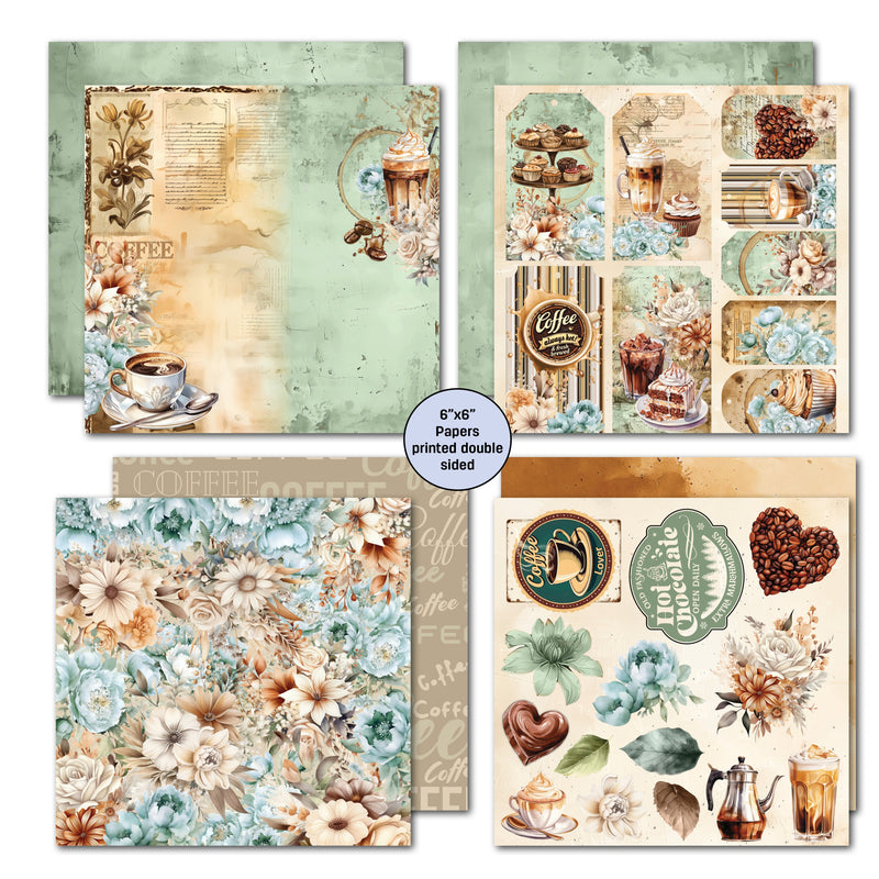3Quarter Designs Mocha Fix 6x6 Paper Pack-4