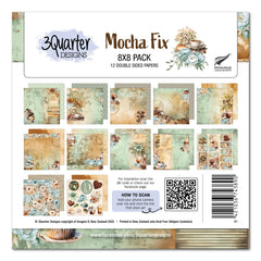 3Quarter Designs Mocha Fix 8x8 Paper Pack-1