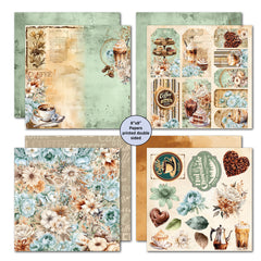 3Quarter Designs Mocha Fix 8x8 Paper Pack-4