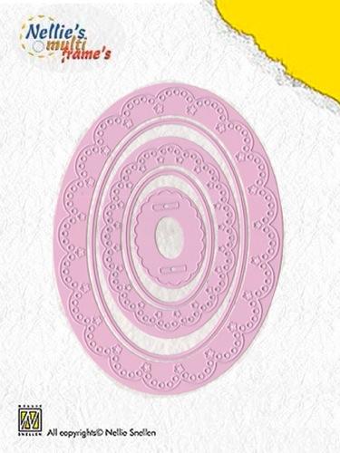 Multi Frame Dies Decorative Oval (set of 5)-1