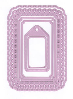 Multi Frame Dies - Christmas Ribbon Weaving-Rectangle-2