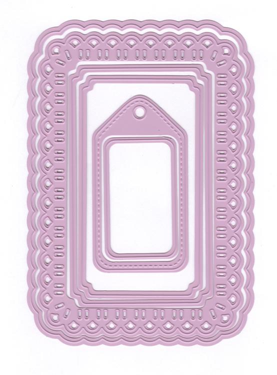 Multi Frame Dies - Christmas Ribbon Weaving-Rectangle-2