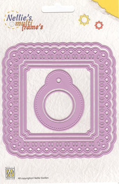 Multi Frame Dies - Christmas Ribbon Weaving Square-1