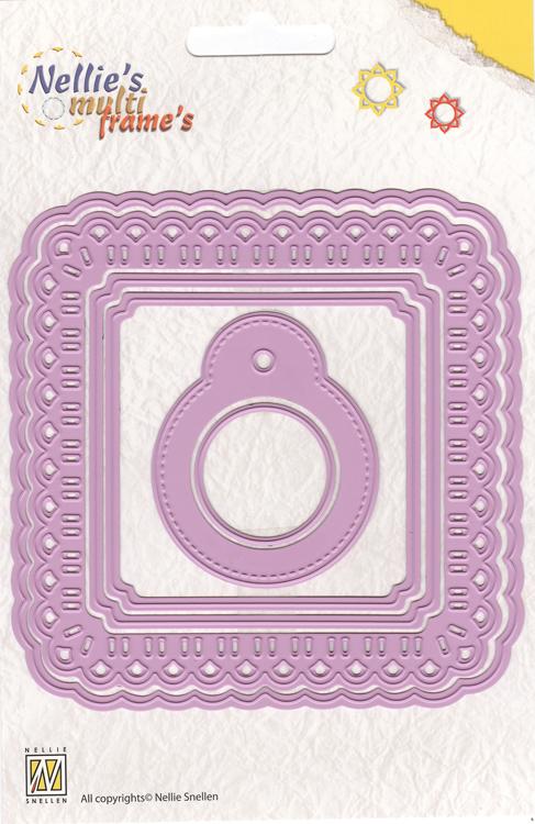 Multi Frame Dies - Christmas Ribbon Weaving Square-1