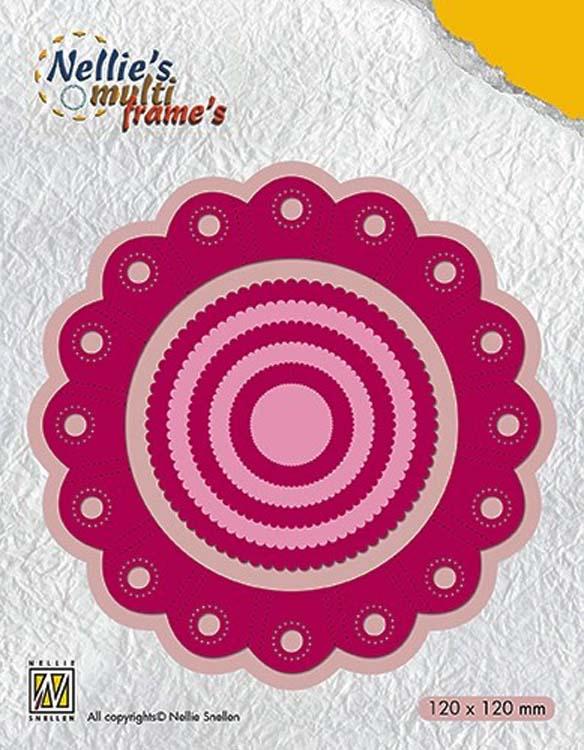 Nellie's Choice - Multi Frame Dies Rosette Round-1
