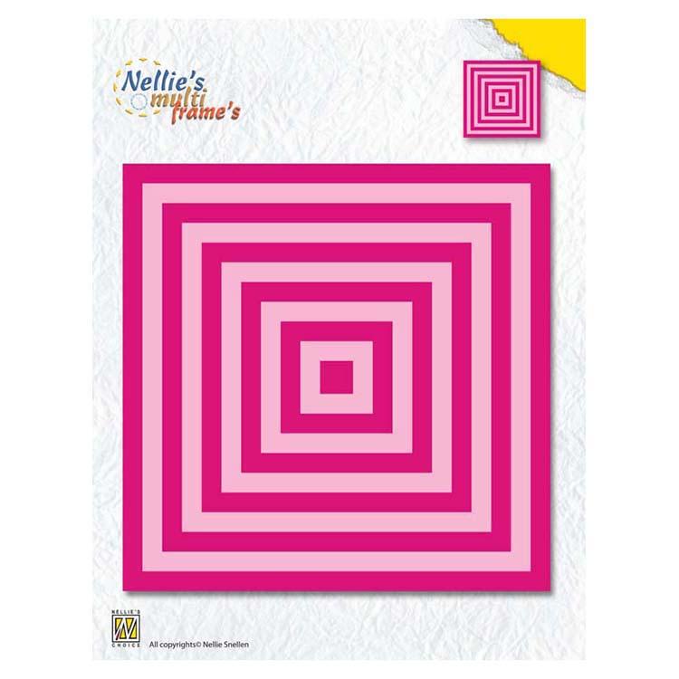 Nellie's Choice Multi Frame Dies XL Straight Square-1