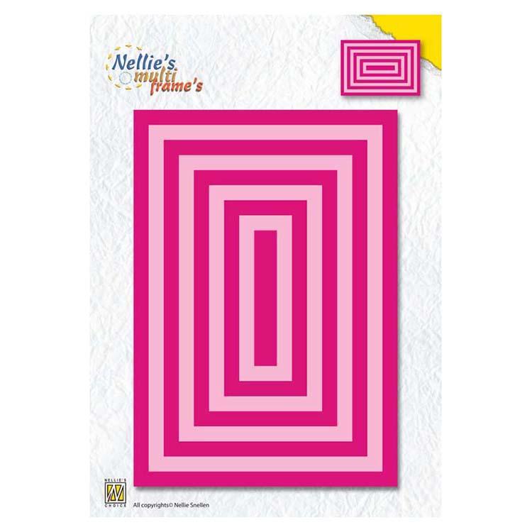 Nellie's Choice Multi Frame Dies XL Straight Rectangle-1