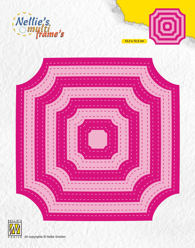 Multiframe Die Block Die Stitched Cornerless Squares-1