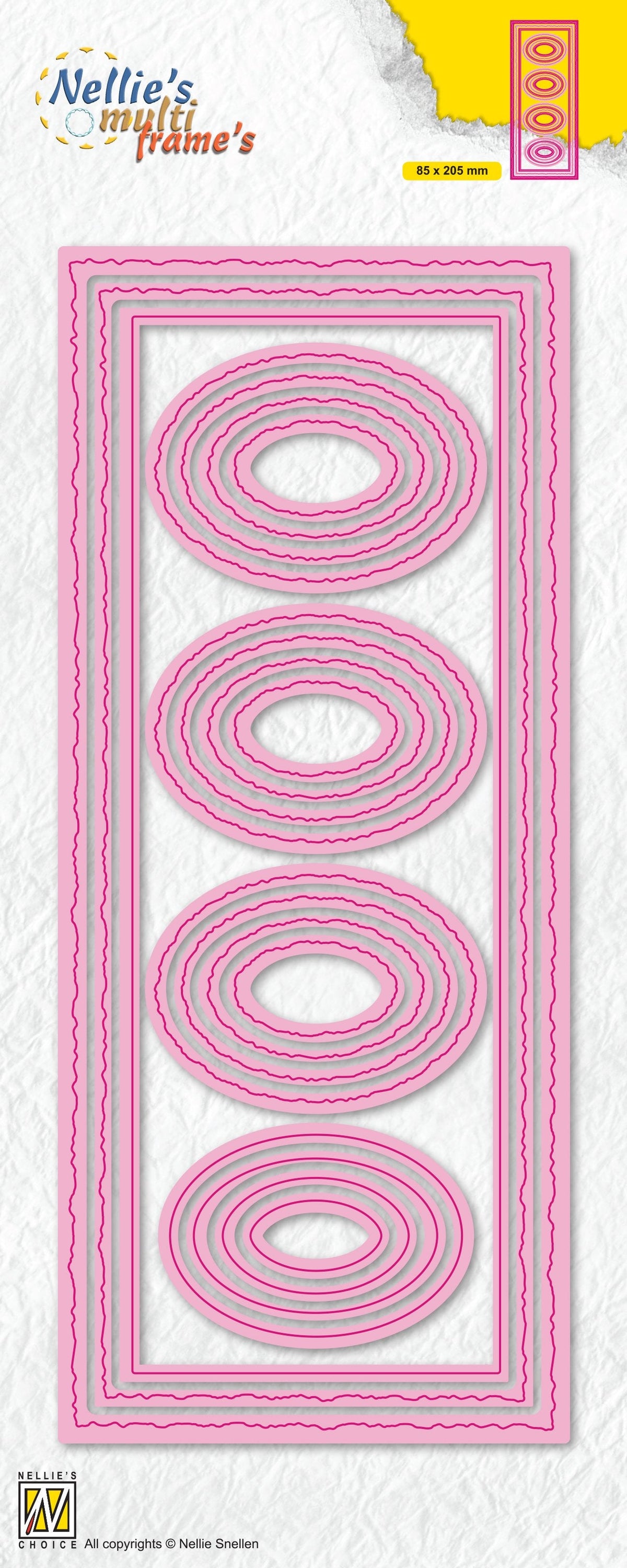 Multi Frame Die Slimline Die Ovals-1