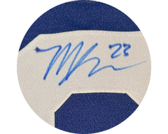 Matthew Knies Autographed MIC Toronto Maple Leafs Home Blue Adidas Pro Jersey-2