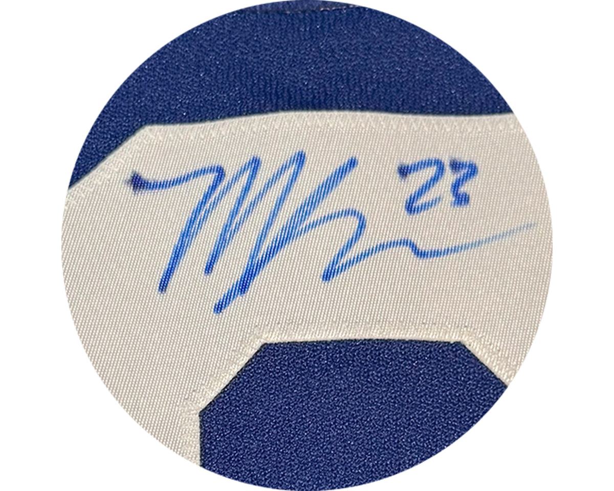 Matthew Knies Autographed MIC Toronto Maple Leafs Home Blue Adidas Pro Jersey-2