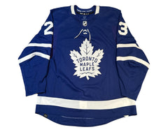 Matthew Knies Autographed MIC Toronto Maple Leafs Home Blue Adidas Pro Jersey-3