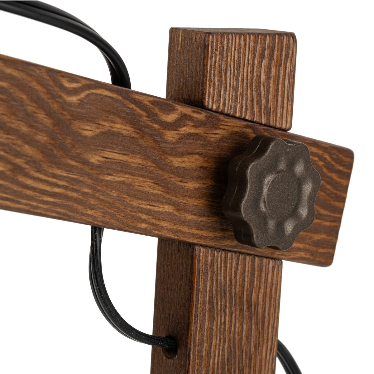 OSLO Brown Scandinavian Table Lamp for Bedroom & Nightstand-4