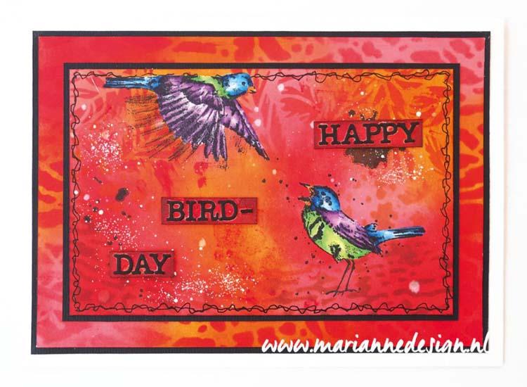 Marianne Design Cling Stamps Tiny's Birds 1-2