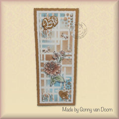 Nellie's Choice Mixed Media Stencil - Slimline - Labyrinth-2