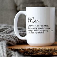 Mom Definition Mug | 15oz Coffee Mug | Mother’s Day Gift | Dictionary Style Mom Cup | Gift for Mom | Sentimental Mom Mug-1
