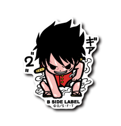 One Piece - Gear 2 Luffy 1 Small Sticker (B-SIDE LABEL)-1