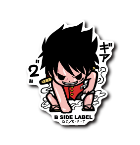 One Piece - Gear 2 Luffy 1 Small Sticker (B-SIDE LABEL)-1