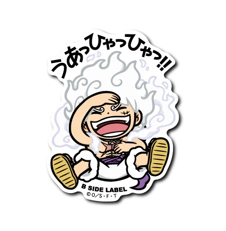 One Piece - Gear 5 Luffy 4 Small Sticker (B-SIDE LABEL)-1