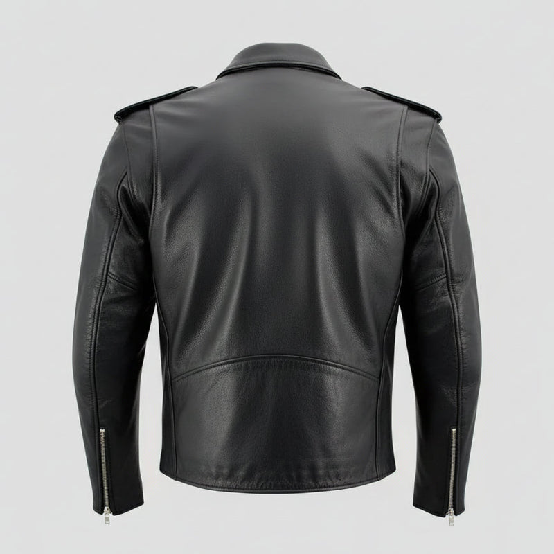 X Element Men's Leather Motorcycle Jacket-2