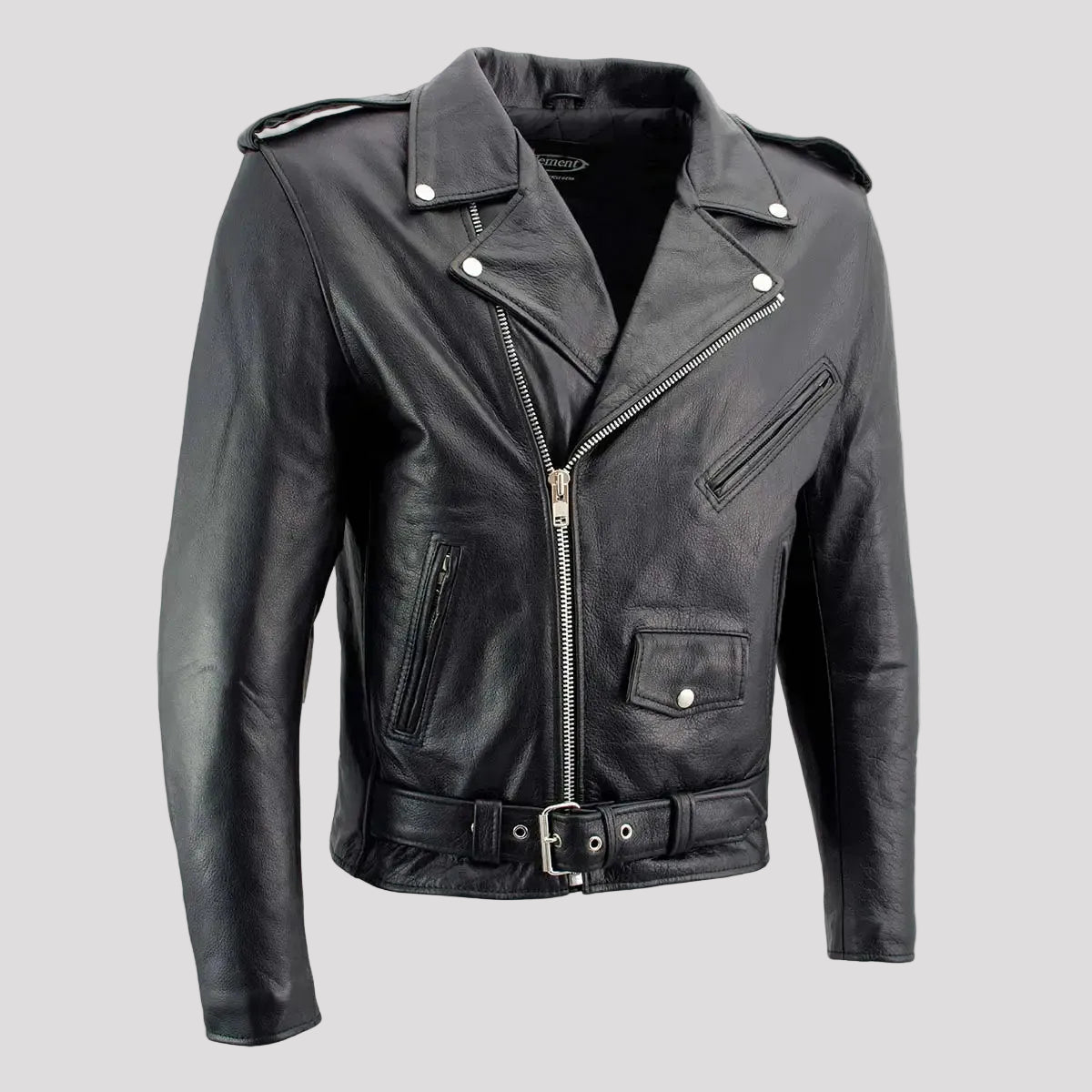 X Element Men's Leather Motorcycle Jacket-5