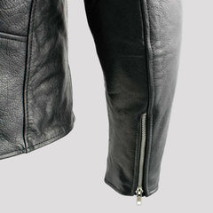 X Element Men's Leather Motorcycle Jacket-9