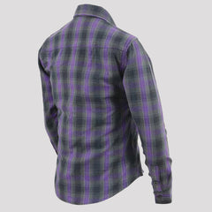Milwaukee Leather Women's Armoured Plaid Shirt-4