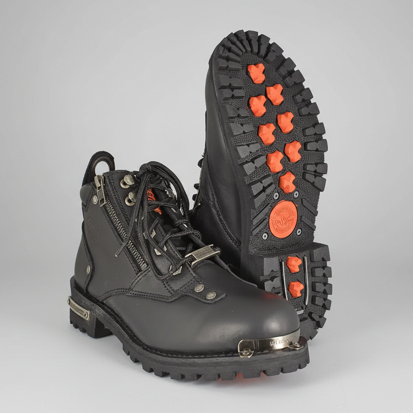 Milwaukee Leather Women's 6" Double Zip Motorcycle Boots-1