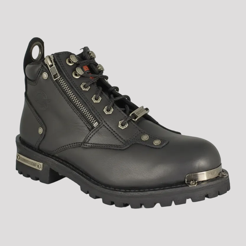 Milwaukee Leather Women's 6" Double Zip Motorcycle Boots-3