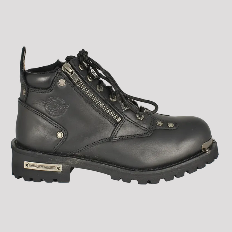 Milwaukee Leather Women's 6" Double Zip Motorcycle Boots-4