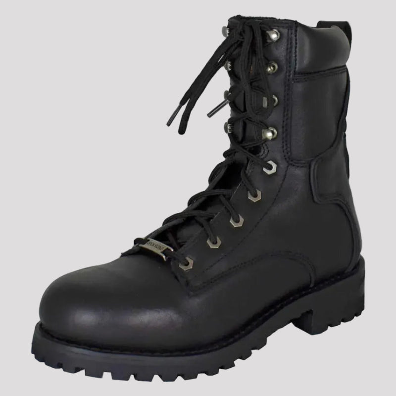 Open Road Men's 8" Quilted Motorcycle Boots-1