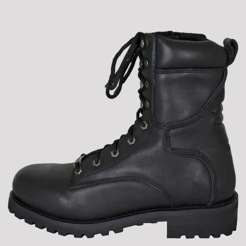 Open Road Men's 8" Quilted Motorcycle Boots-2