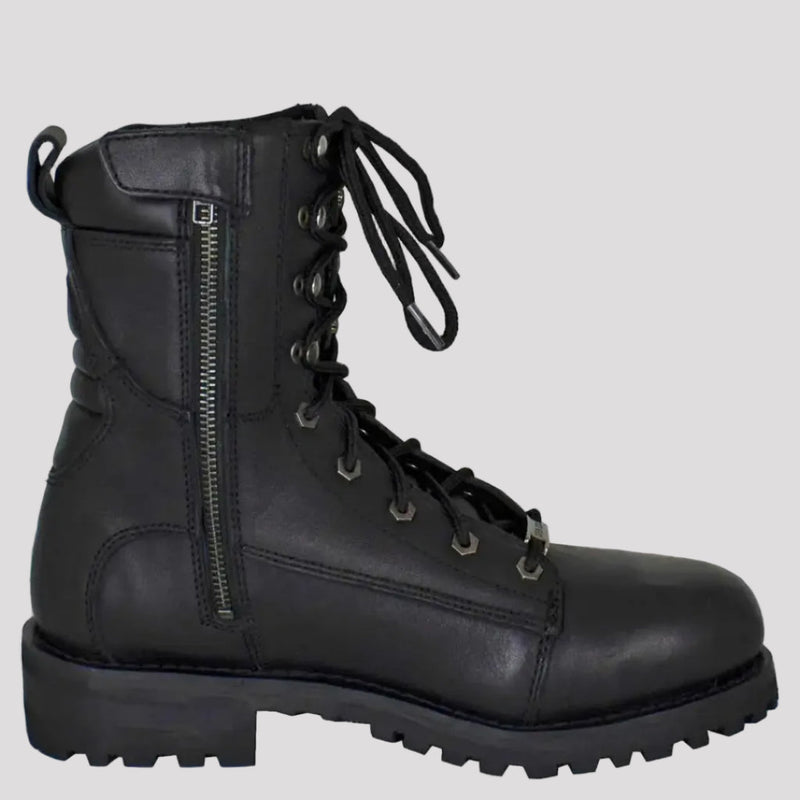 Open Road Men's 8" Quilted Motorcycle Boots-3