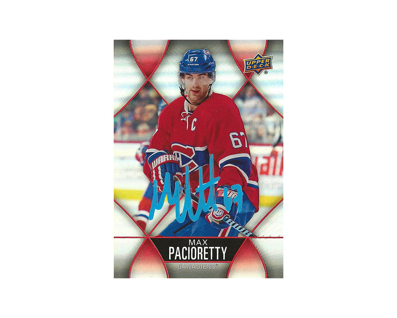 Max Pacioretty Autographed 2016-17 Upper Deck Tim Hortons #67 Hockey Card-1