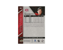 Max Pacioretty Autographed 2015-16 Upper Deck Series 1 #100 Hockey Card-2