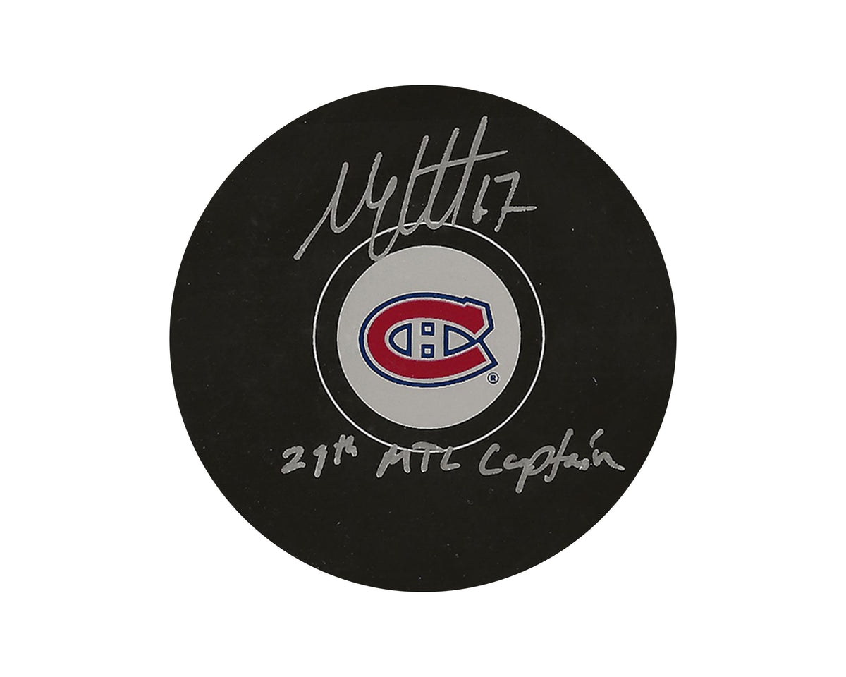 Max Pacioretty Autographed Montreal Canadiens Autograph Model Puck Inscribed "29th MTL Captain"-1