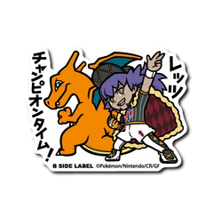 Pokémon - Leon & Charizard Small Sticker (B-SIDE LABEL)-1