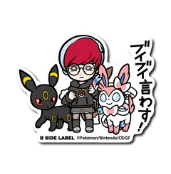 Pokémon - Penny & Umbreon & Sylveon Small Sticker (B-SIDE LABEL)-1