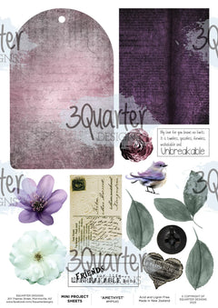 3Quarter Designs - Enchanted Amethyst - Mini Project Sheet-1