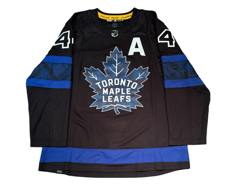 Morgan Rielly Autographed Toronto Maple Leafs Alternate Black Flipside Adidas Jersey-3