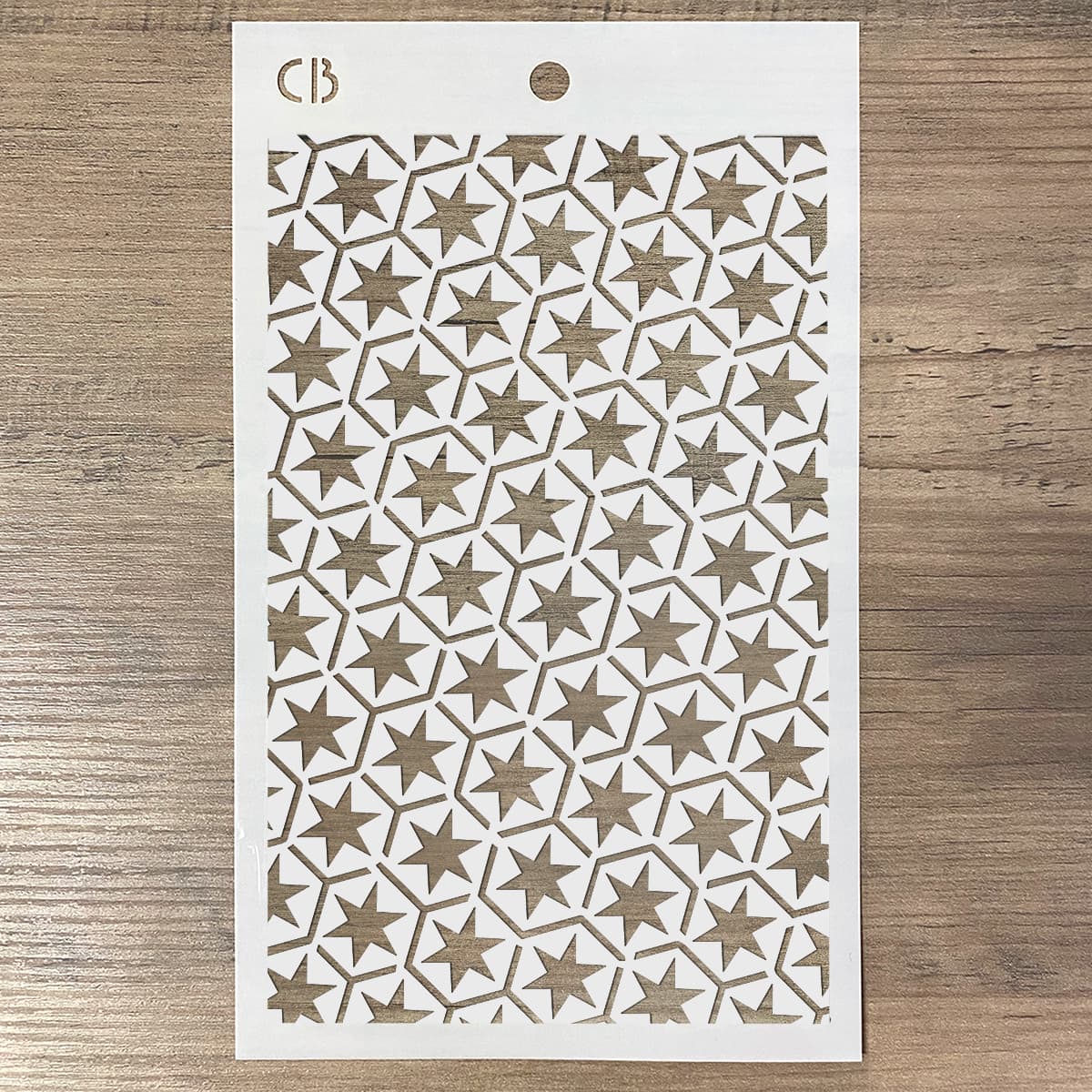Texture Stencil 5"x8" Star Six-2