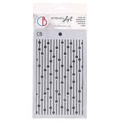 Texture Stencil 5"x8" Bead Curtain-1