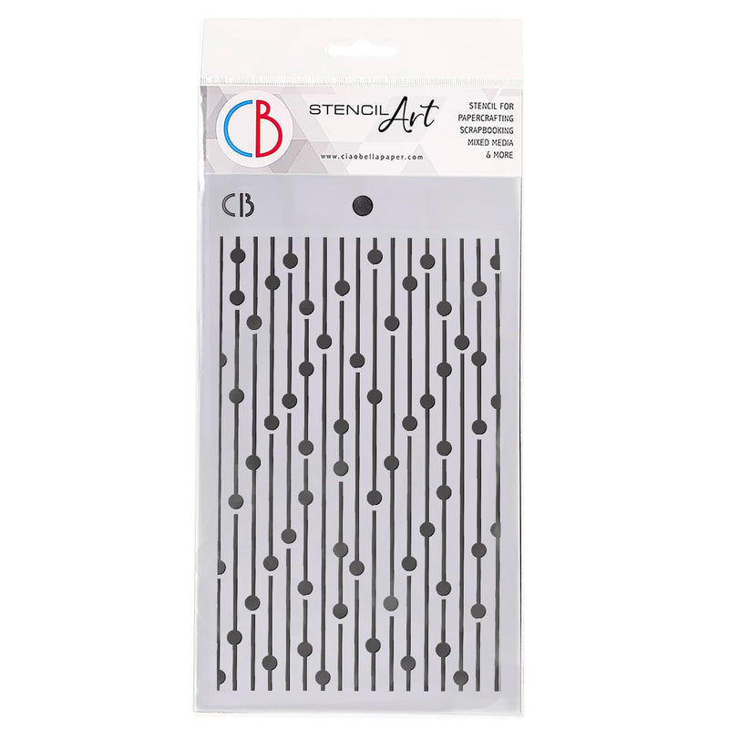 Texture Stencil 5"x8" Bead Curtain-1